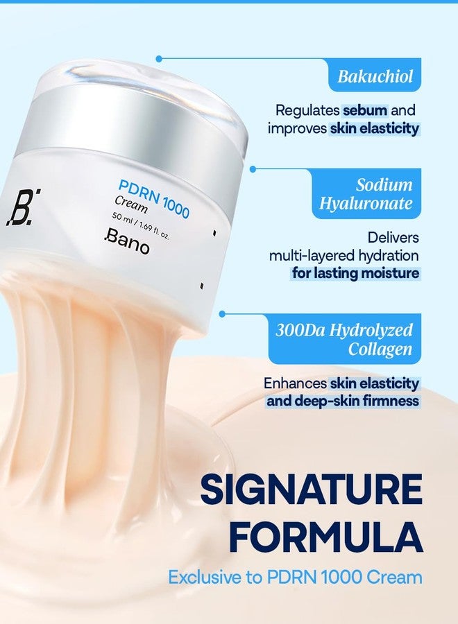Bano PDRN 1000 Cream - PDRN & Collagen Firming Cream for Loose Skin | Face Moisturizer for Sensitive Skin | Bakuchiol for Skin Elasticity | Korean Skin Care | Fragrance-Free | 1.69 fl oz - Image 5